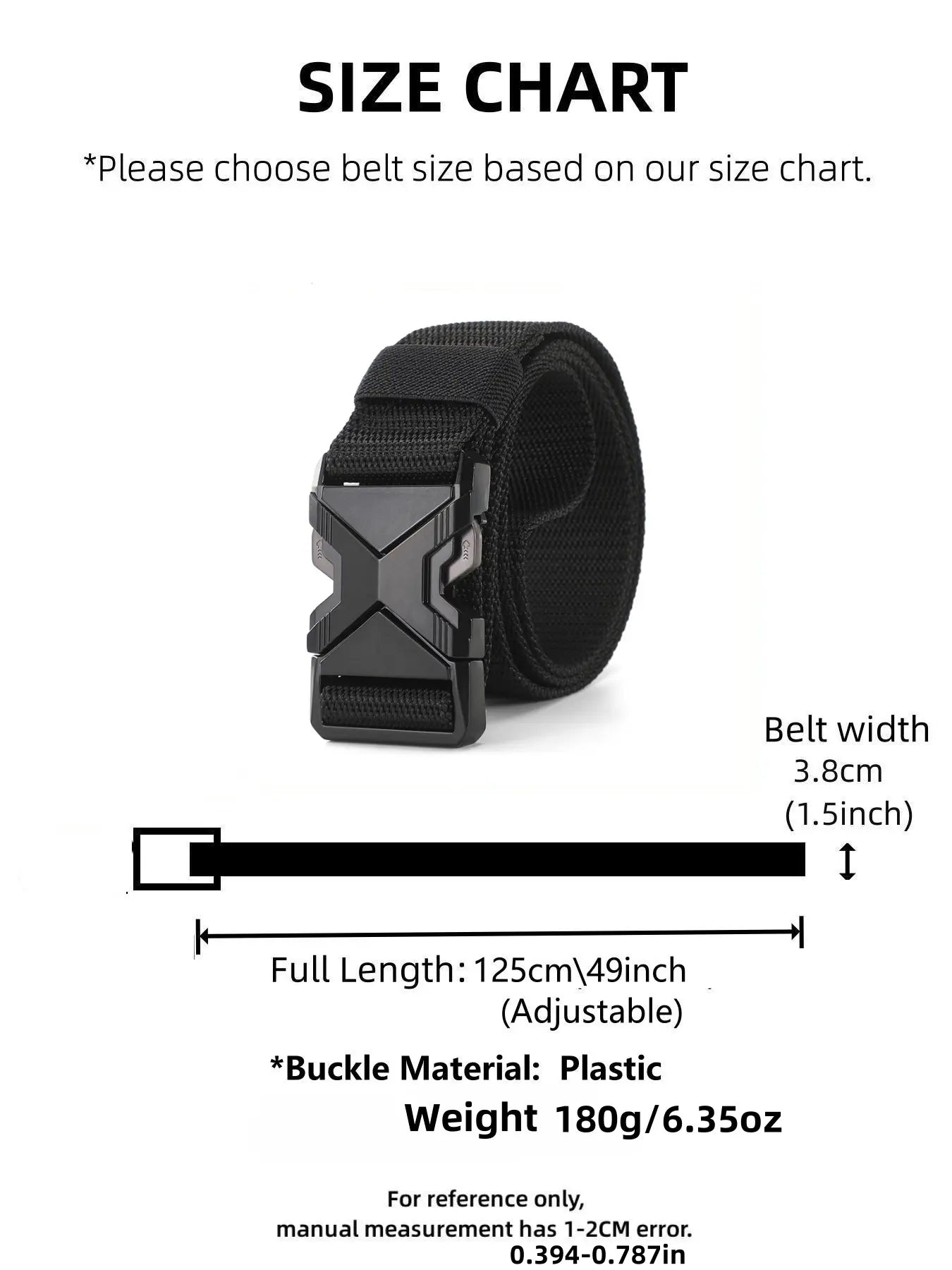 2-Piece Set Men'S Adjustable Tactical Waist Belts, Durable Nylon Strap with Safety Plastic Buckle, Textured Design Belts for Outdoor & Casual Use, Web Belt