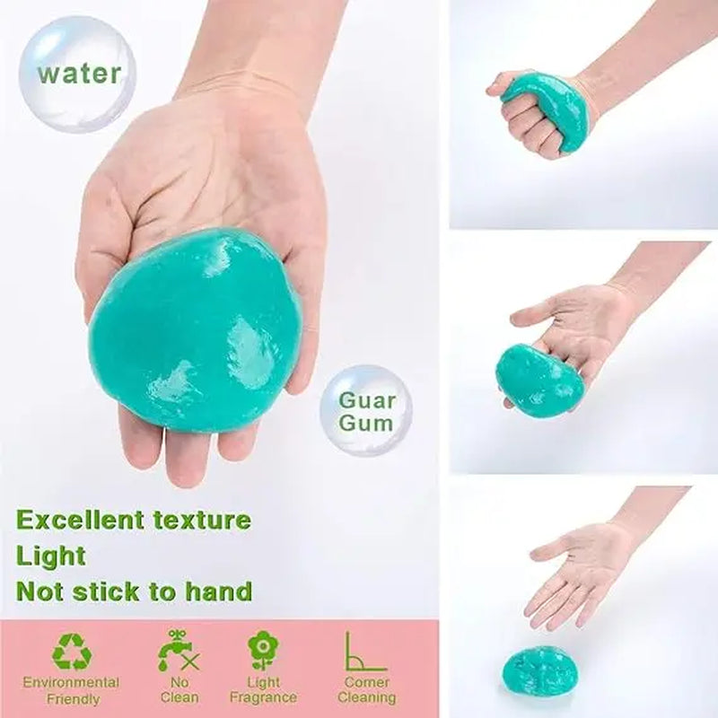 Car Cleaning Gel for Car Detailing Car Cleaning Gel Putty Reusable Keyboard Cleaner Gel