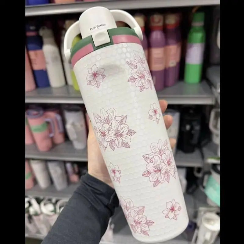 NEW Owala “Azalea 13” Masters Golf Freesip 30Oz Theme Golf Water, Leakproof, Insulated Stainless Steel Tumbler for Outdoor Adventures & Daily Hydration - Drinkware - Flasks,Sports Water Bottle, Outdoor Sports Accessories