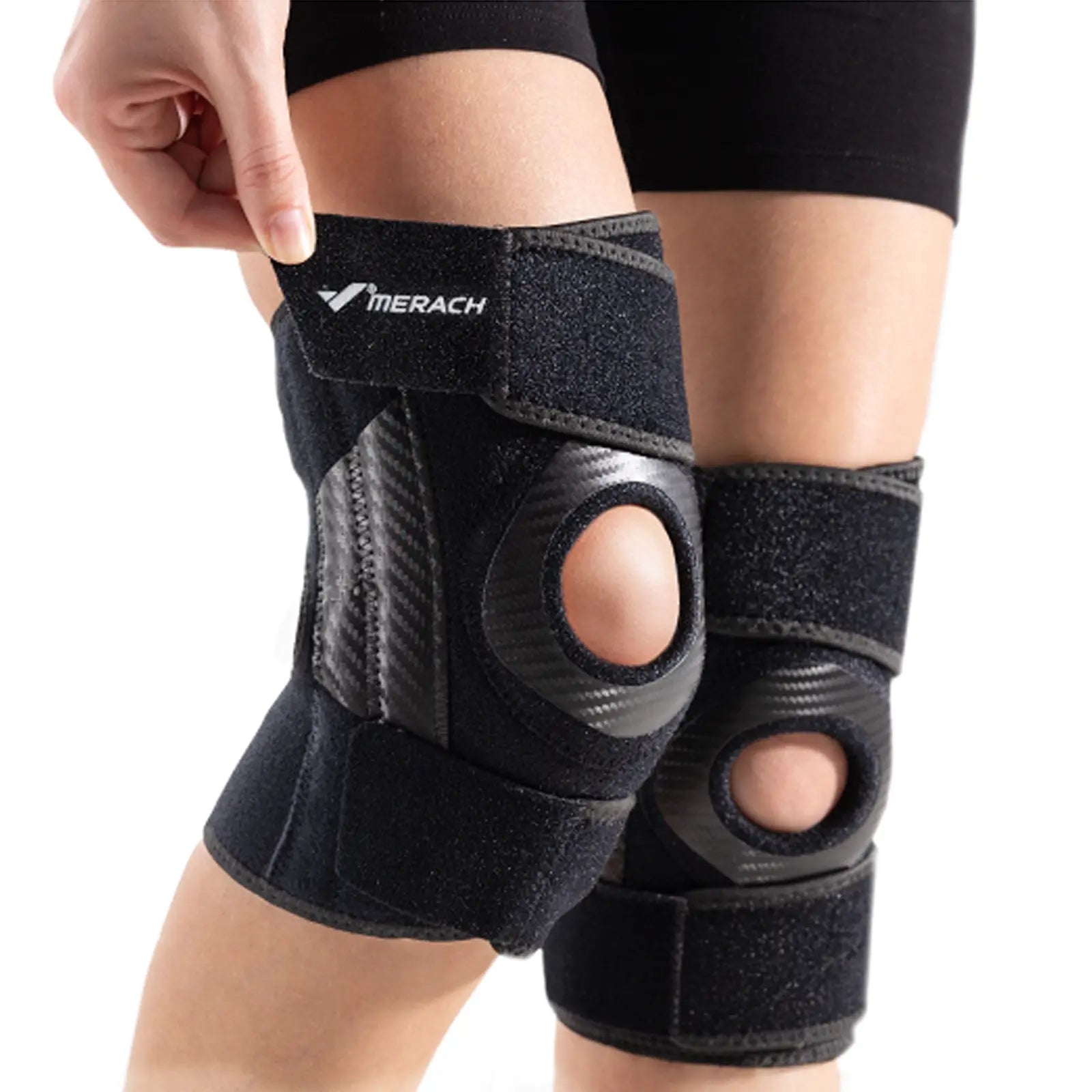 MERACH Adjustable Patellar Brace, Patella Belt, Sports Knee Sleeve - Pain Relief, Tendon Stabilization for Jumper'S Knee, Tendinitis - Multi-Sport Use Ideal for Basketball, Running Summervibes