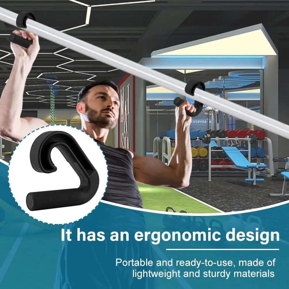 Neutral Grip Pull up Handles Attachment for Pull up Bars, Barbells & Resistance Bands, , Portable, Durable Handles with Non-Slip Design for Gym