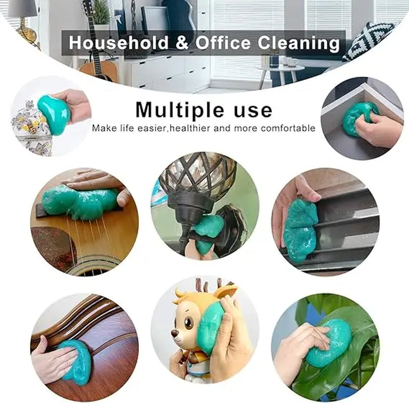 Car Cleaning Gel for Car Detailing Car Cleaning Gel Putty Reusable Keyboard Cleaner Gel