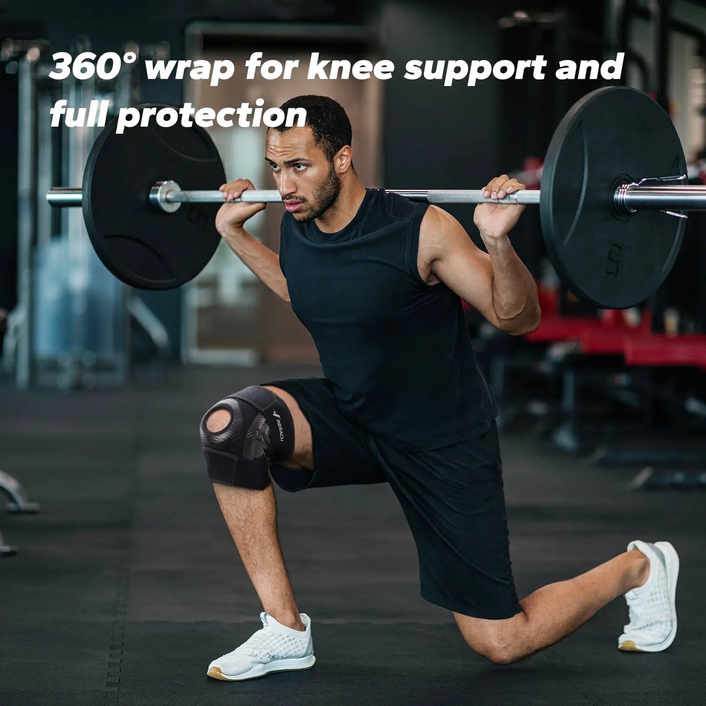 MERACH Adjustable Patellar Brace, Patella Belt, Sports Knee Sleeve - Pain Relief, Tendon Stabilization for Jumper'S Knee, Tendinitis - Multi-Sport Use Ideal for Basketball, Running Summervibes