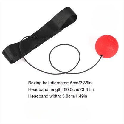 Boxing Training Ball Kid Box Ball Single Game with Headband Parent-Child Interaction Boxing Reflex Ball for Reaction Punching